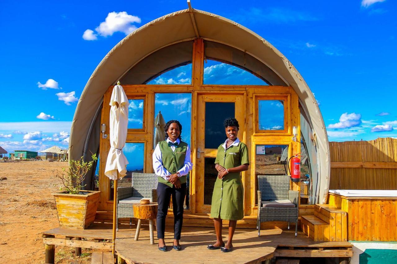 Amanya Camp1-Bed King Lion Tent in Amboseli NP Bagian luar foto